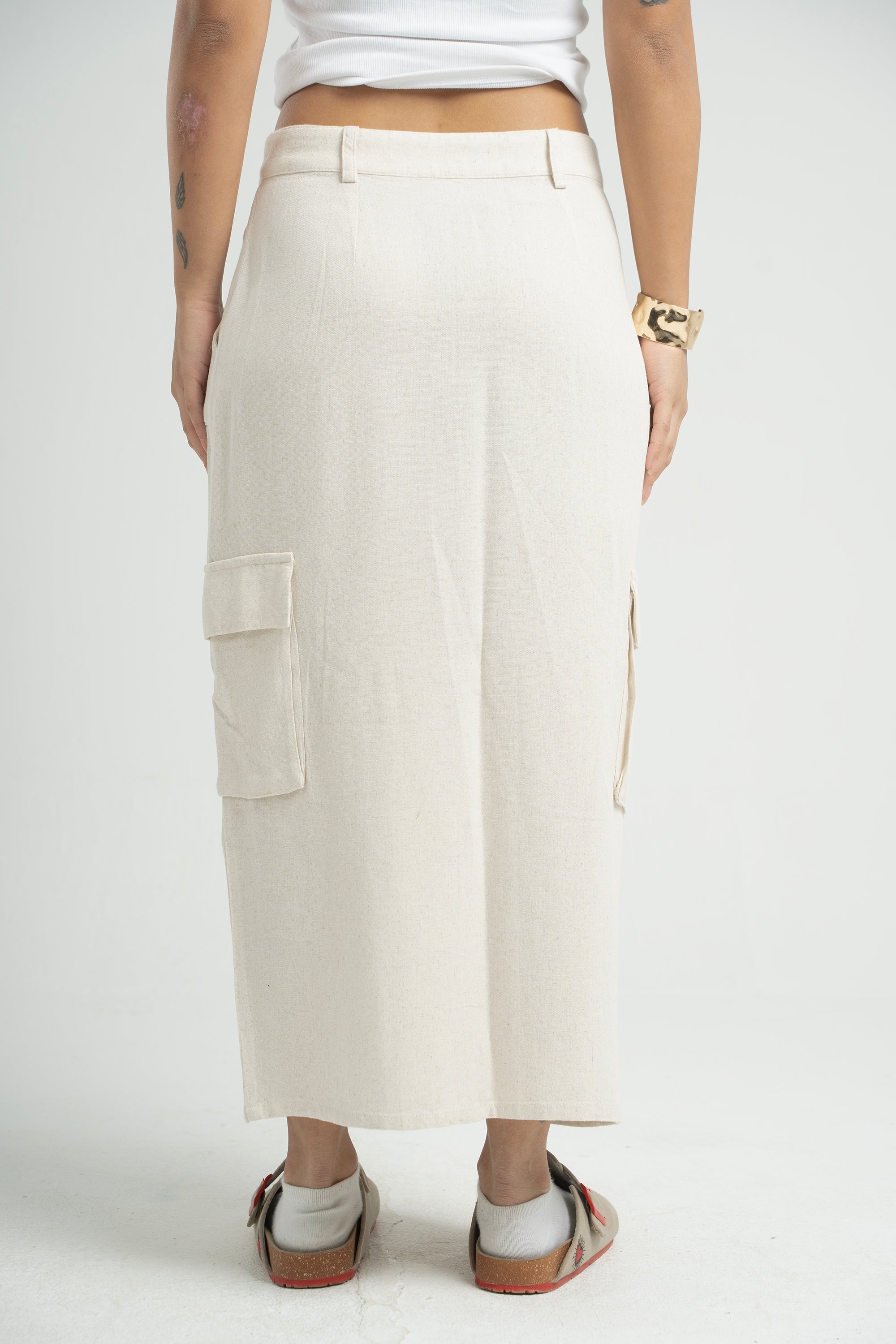 Plain Linen Skirt